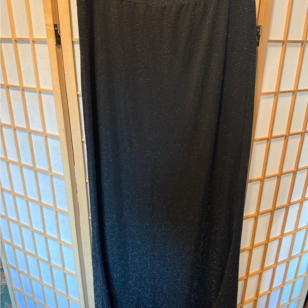 Vero Moda Elegant Black Sparkle Maxi Skirt